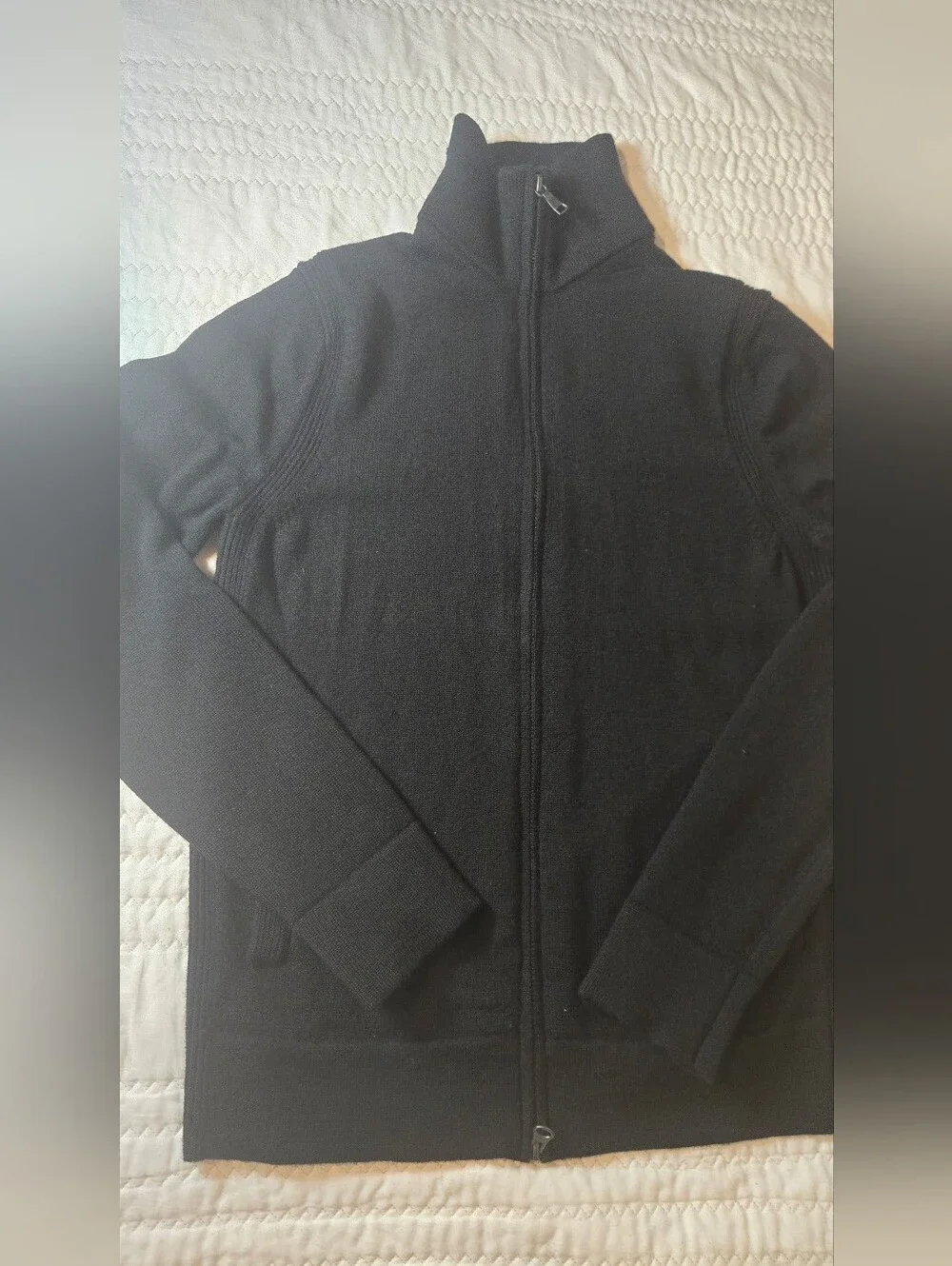 Banana Republic Black Men's Full-Zip Sweater